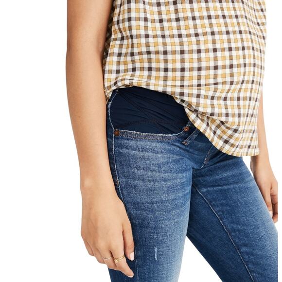 Madewell The Maternity Side Panel Slim Boy Jean Adjustable Edition Pull On 26 - Picture 2 of 11